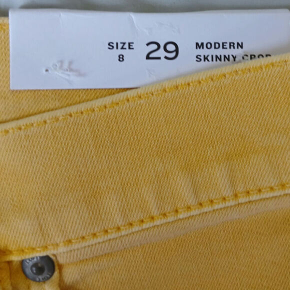NWT Loft modern skinny crop frayed hem size 8 - Picture 5 of 5